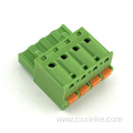 electrical ul94-v0 5.08MM pitch spring plug-in terminal block with orange buttons